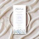 Search for blue wedding menus Rustic