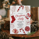 Search for festive season invitations Red and white