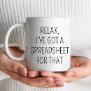 Search for spreadsheets mugs Funny coworker