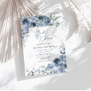 Recherche de blue floral bridal shower invitations Botanique