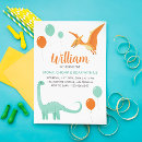 Search for boy dinosaur birthday invitations Brachiosaurus