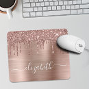Recherche de rose tapis souris Parties scintillant