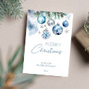 Search for blue and silver christmas cards Snowflakes