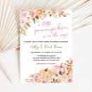 Search for pink pumpkin baby shower invitations Floral