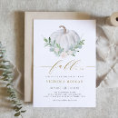 Search for white pumpkin invitations Eucalyptus