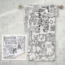 Search for black cat bath towels Whimsical
