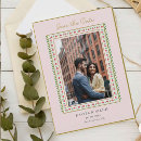 Recherche de pink floral save the dates Rose et or