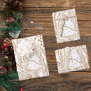 Search for white christmas wrapping paper Gold