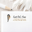 Search for songbird return address labels Watercolor