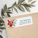Search for bright return address labels Floral