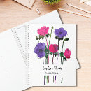 Recherche de floral pourpre rose bureau fournitures Aquarelle