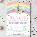 Search for unicorn baby girl shower invitations Cute