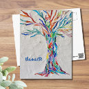 Recherche de vie yoga cartes postales Arbre de vie