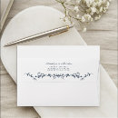 Search for navy blue wedding envelopes Calligraphy