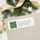 Search for square shape return address labels Modern