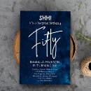 Recherche de surprise 50th birthday invitations Moderne