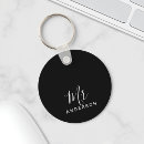 Search for on white wedding keychains Black and white