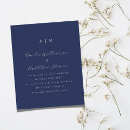 Search for simple navy blue wedding invitations Trendy