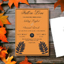 Search for orange and black wedding invitations Boho
