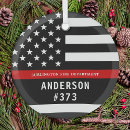 Search for fireman ornaments Thin red line