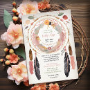 Search for native american baby shower invitations Dream catcher