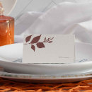 Search for fall place cards Burgundy