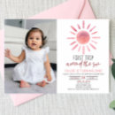 Search for sun 1st birthday invitations Girl