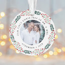 Search for holly wreath ornaments Mr and mrs