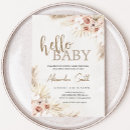 Search for pampas grass baby shower invitations Bohemian