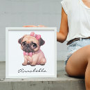 Search for pug posters nursery decor Puppy