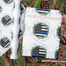 Search for thin blue line wrapping paper Cop