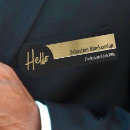 Search for black and gold name tags Professional