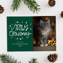 Search for white cat christmas cards Whimsical