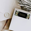 Search for black and white flowers return address labels Simple
