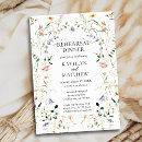 Search for garden rehearsal dinner invitations Watercolor