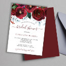 Search for winter floral bridal shower invitations Rustic