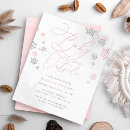 Search for pink winter wonderland baby shower Snowflake