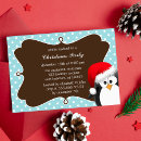 Search for penguin christmas invitations Party