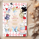 Recherche de wonderland anniversaire invitations Pour enfants