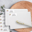 Search for hand lettering return address labels Watercolor