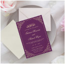 Recherche de purple mariage invitations Vintage