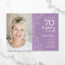 Search for 70th dinner birthday invitations For her