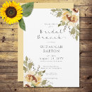 Search for sunflower bridal brunch invitations Rustic