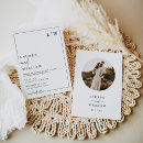 Recherche de rond mariage invitations Noir et blanc