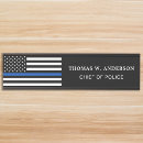 Search for police office door signs Thin blue line