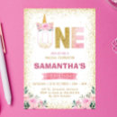 Search for unicorn face birthday invitations Whimsical