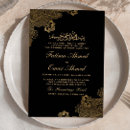 Search for gold lace wedding invitations Walima