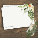 Search for romantic personal stationery botanical
