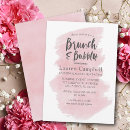 Search for modern brunch and bubbly invitations Blush pink