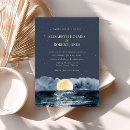 Search for full moon wedding invitations Watercolor